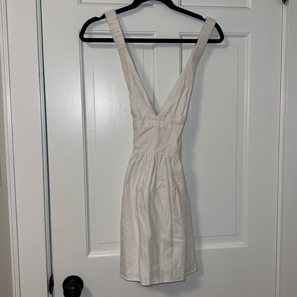 NWT S Abercrombie & Fitch linen dress with shorts underneath